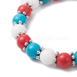 Синтетические бирюзовые браслеты&nbsp;BJEW-JB12437