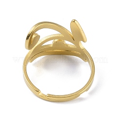 Anillos de dedo ajustables de acero inoxidable Eye of Ra/Re 201&nbsp;RJEW-C074-03G