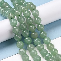 Естественный зеленый авантюрин бисер нитей G-E571-08B