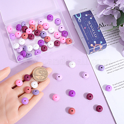 96 шт. 12-цветные бусины из пищевого экологически чистого силикона для счетов&nbsp;SIL-SC0001-87A