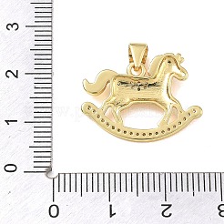 Pendentifs en laiton zircon cubique transparent&nbsp;KK-A303-05A-G