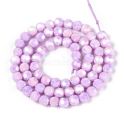 Антикоррозийные гальванические стеклянные бусины&nbsp;X-EGLA-T021-6mm-15-02