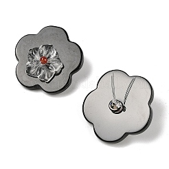 Натуральный черный оникс (окрашенный и нагретый) и кварцевый кристалл и бусины ручной работы из сердолика G-Q021-05A