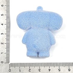 Silikonanhänger mit Tiermotiven aus beflocktem Material&nbsp;SIL-C012-03B