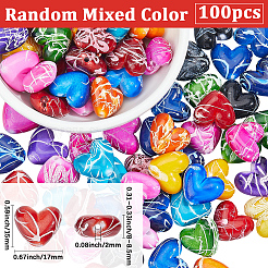 100 шт. акриловых бусин&nbsp;ACRP-PA0001-03