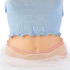 7шт 7 цветные бусины на талии NJEW-C00029