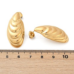 Серьги-гвоздики из нержавеющей стали 304 EJEW-G423-30B-G