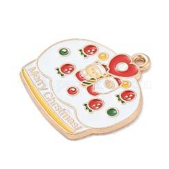 Pendenti dello smalto della lega di Natale&nbsp;ENAM-K074-01G-16