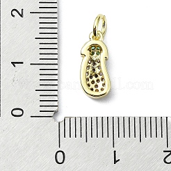 Латунные микро проложить кубического циркония подвески&nbsp;KK-H475-17G-04