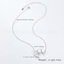 925 кулон в виде созвездия из стерлингового серебра с прозрачными кубическими цирконами для женщин и мужчин MA5723-6