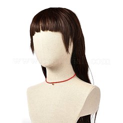 Collana con ciondolo in lega di cuore smaltato per donna ragazza&nbsp;NJEW-JN03691