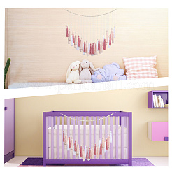 Хлопковые кисточки настенные украшения&nbsp;HJEW-WH20020-002A