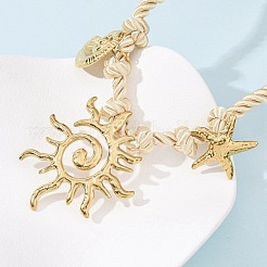 Кулон в форме морской звезды NJEW-D340-05G