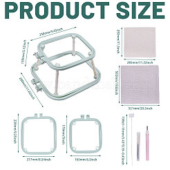 Пяльцы для вышивки крестом из АБС-пластика&nbsp;TOOL-WH0166-042