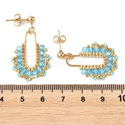 3 Paar Ohrstecker-Sets aus Edelstahl 304 in 3 Farben für Damen&nbsp;EJEW-MZ00756