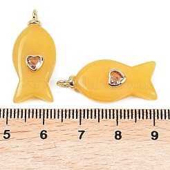 Pendentifs teints en jade blanc naturel&nbsp;X-G-Z134-06G-01