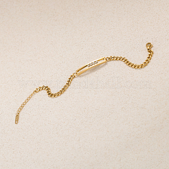 201 браслет из прямоугольных звеньев нержавеющей стали&nbsp;MD0269