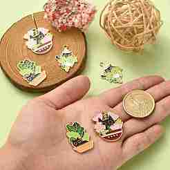 15pcs 3 styles de pendentifs en émail en alliage&nbsp;ENAM-CJ0004-18