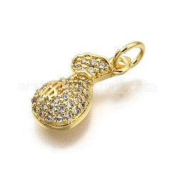 Латунные микро проложить кубического циркония подвески&nbsp;KK-K401-16G