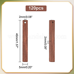 120 шт. подвески из натурального дерева WOOD-PH0002-65