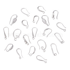 20 шт. 10 стиля латунных крючков для сережек KK-TA0002-29