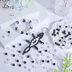 600шт 3 цвета непрозрачные пластиковые бусины KY-SC0001-89