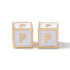 Cremagliera smalto perle di ottone placcatura&nbsp;KK-B060-04G-04P