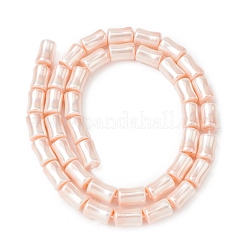 Brins de perles d'imitation en verre opaque électrolytique&nbsp;EGLA-H113-07A