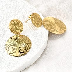 Серьги-гвоздики из нержавеющей стали 304 EJEW-D308-01G