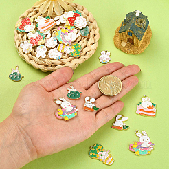 36шт 9 стиля подвески из сплава с эмалью&nbsp;ENAM-CJ0003-34