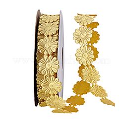 20 ярд двухсторонних лент из полиэстера с цветочным кружевом&nbsp;SRIB-PH0001-69