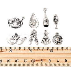 40 шт. 8 стиля подвески из сплава в тибетском стиле для банкета&nbsp;TIBE-FP0001-09