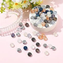 30 шт. Гальванические стеклянные бусины&nbsp;EGLA-YW0005-57A-01