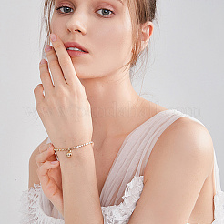 30 шт. 6 стиля латунных обжимных бусин крышки&nbsp;KK-BBC0017-75