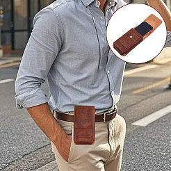 Marsupi rettangolari in pelle bovina per cellulare&nbsp;AJEW-WH0596-953B