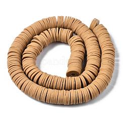 Abalorios de la arcilla de polímero hecha a mano redondas planas&nbsp;CLAY-R067-12mm-37