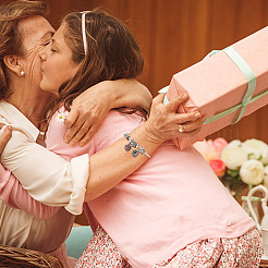 12 шт. 6 цвета ко Дню матери сплав горный хрусталь европейские подвески-шармы FIND-PH0010-89