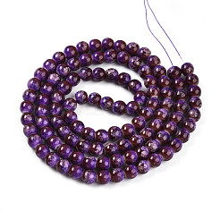 Выпечка окрашенные стеклянные бусины пряди DGLA-N008-8mm-03