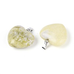 Подвески из натуральной желтой горчицы из яшмы&nbsp;G-N349-05E-P