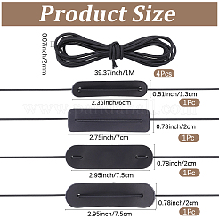 4 ensemble de housses de protection en cuir pour ordinateur portable de 4 tailles&nbsp;FIND-CP0003-74A