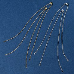 4 шт. 2 цвета 304 нержавеющая сталь трос цепочка ожерелье изготовление&nbsp;STAS-FS0001-80