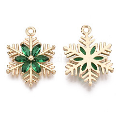 Рождественские латунные стеклянные подвески&nbsp;KK-R111-009-A01