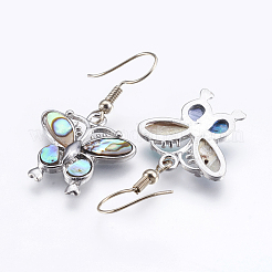 Серьги с раковиной ушка / ракушка EJEW-F147-A04