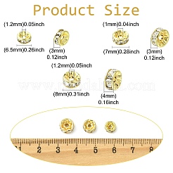 30 pieza de 3 estilos de cuentas espaciadoras de rhinestone de acero inoxidable quirúrgico 316&nbsp;STAS-CJ0003-64