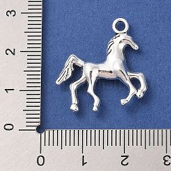 チベット風合金馬ペンダント  カドミウムフリー＆鉛フリー  アンティークシルバー  24x21.5x4mm  穴：2mm&nbsp;X-TIBEP-Q043-252-RS