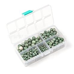 340 pz 4 sies perline di diaspro punto verde naturale&nbsp;G-LS0001-21