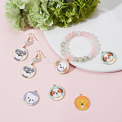 Подвески из сплава эмали 18шт 9 стиля&nbsp;ENAM-SC0002-92