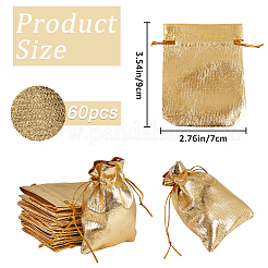 60 шт. мешочки из органзы с завязками&nbsp;OP-BBC0001-01B