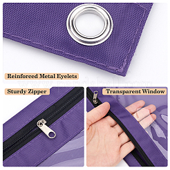 6 шт. двухцветная ткань Оксфорд с футлярами для ручек из сплава для папки-регистратора на 6 кольцах&nbsp;AJEW-CP0008-03