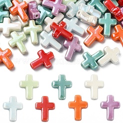 20шт фарфоровые бусины ручной работы&nbsp;PORC-YW0001-33A